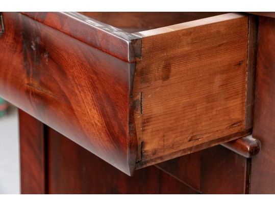 Mahogany American Empire Corner Cabinet