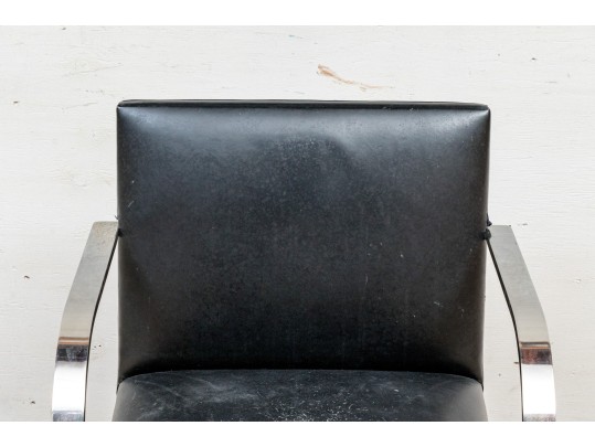 Mid Century Chrome Framed Armchair, Restoration Project