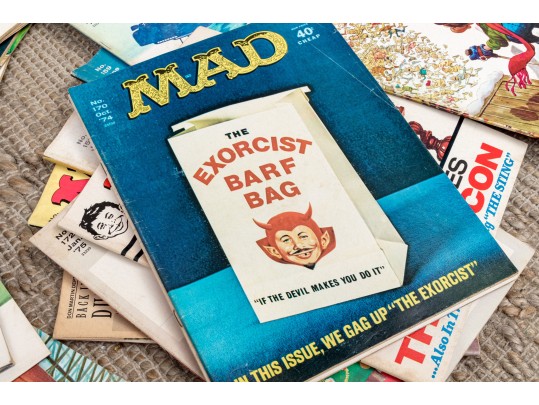 Massive Collection Of Vintage Mad Magazine Comic Books, In Excess Of 80 Magazines