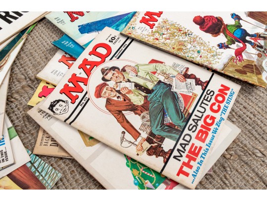 Massive Collection Of Vintage Mad Magazine Comic Books, In Excess Of 80 Magazines