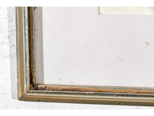 Asian Signed Watercolor On Hand Made Paper, School Of Fish