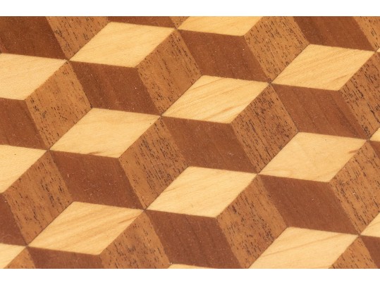 Williams Sonoma Home Harlequin Inlaid Bar Tray On Stand 