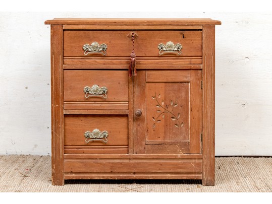 Antique Oak Wash Stand, For Restoration