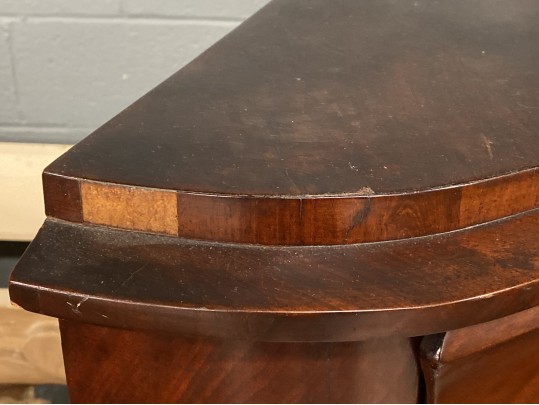 Mahogany American Empire Corner Cabinet