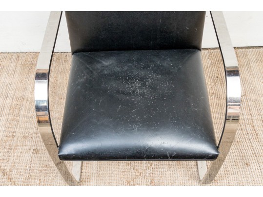 Mid Century Chrome Framed Armchair, Restoration Project