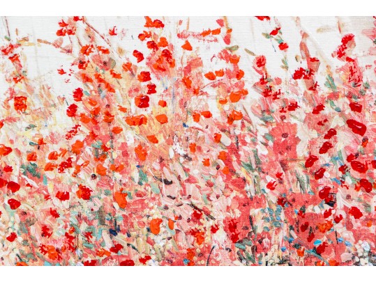 Embellished Giclee, Pink Garden