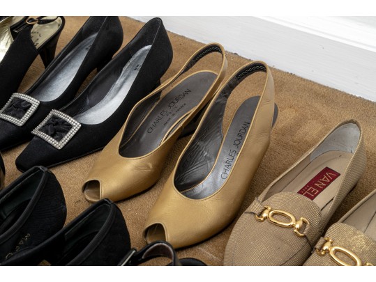 Group Of 12 Pair Of Designer Used And New Shoes - Size 7 1/2 - 8