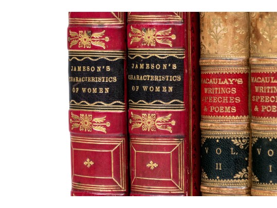 Two Sets Of 19th Century Leatherbound Books