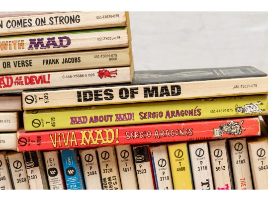 Collection Of Vintage Mad Paperbooks, Approximately 80