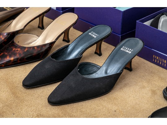 Group Of 11 Pair Of Stuart Weitzman Designer Women's Pre-Owned Footwear - Size 7 1/2 & 8