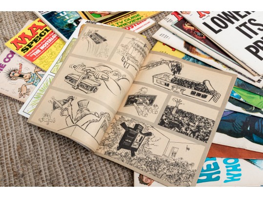 Massive Collection Of Vintage Mad Magazine Comic Books, In Excess Of 80 Magazines