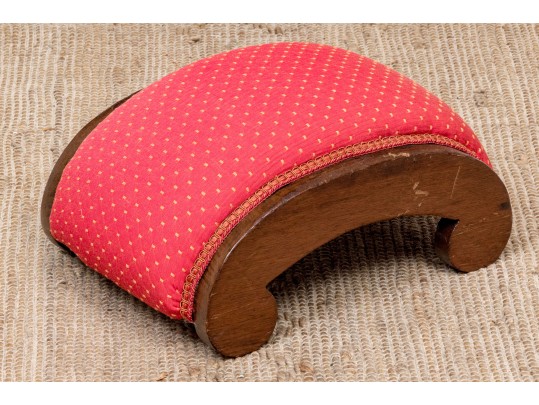 Adorable Vintage Upholstered Foot Stool