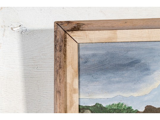 William M Locker, Oil On Board, Coastal Landscape, 1990