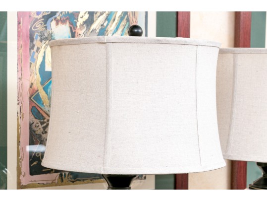 Pair Of Contemporary Decorative Table Lamps 