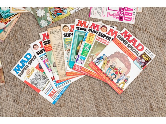 Massive Collection Of Vintage Mad Magazine Comic Books, In Excess Of 80 Magazines
