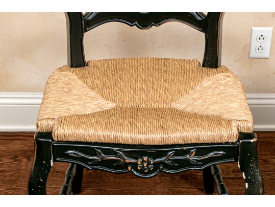 Set Of Six Vintage French Country Style Dining Chairs 