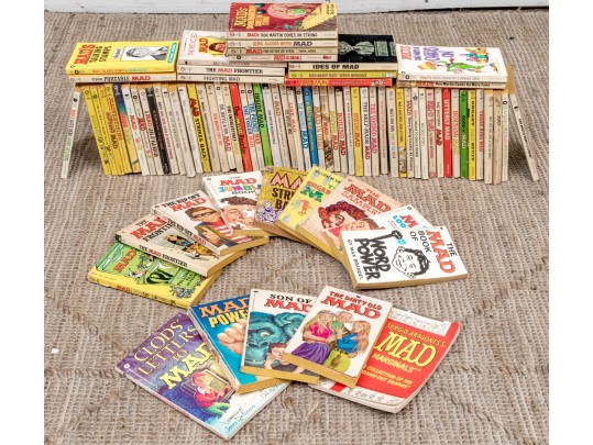 Collection Of Vintage Mad Paperbooks, Approximately 80