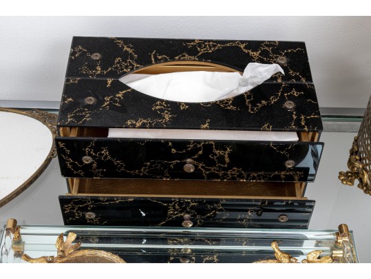 Group Of Good Quality Bathroom/Powder Room Furnishings