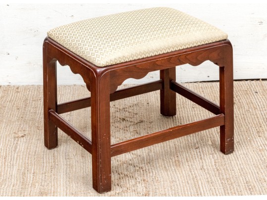 Vintage Chippindale Style Carved Cherry Bench