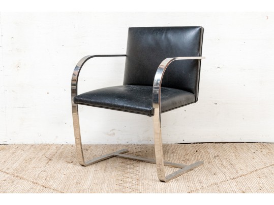 Mid Century Chrome Framed Armchair, Restoration Project
