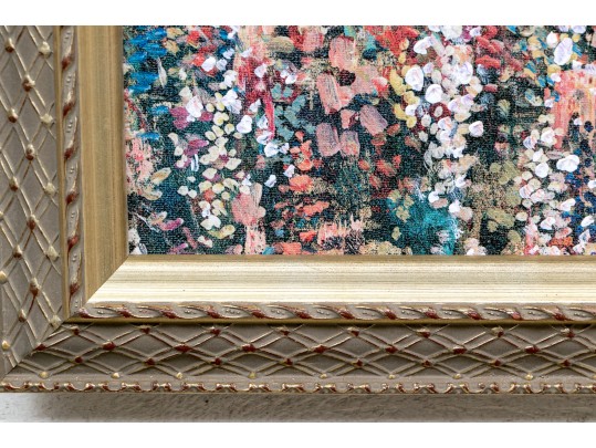 Embellished Giclee, Pink Garden