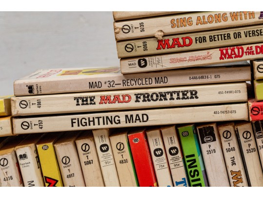 Collection Of Vintage Mad Paperbooks, Approximately 80