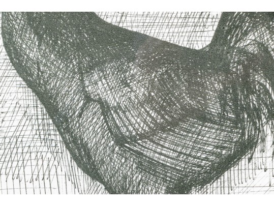 Bernard Buffet (France, 1928-1999) 1953 Black And White Lithograph, Rooster