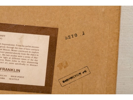 After Claude Monet, Color Print, Figure In A Verdant Landscape