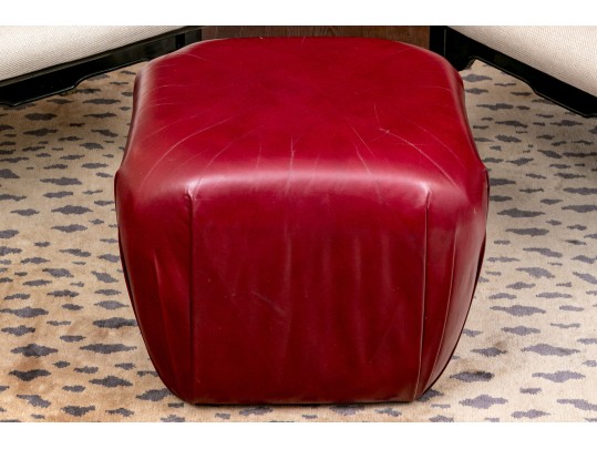 Fine Hancock & Moore Leather Ottoman