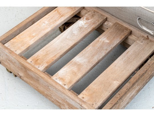  Heavy & Solid Sutherland Teak Armchair With Custom Cushions & Ottoman