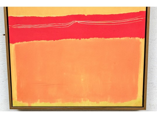 Giclee On Canvas, Color Block Composition In The Manner Of Mark Rothko