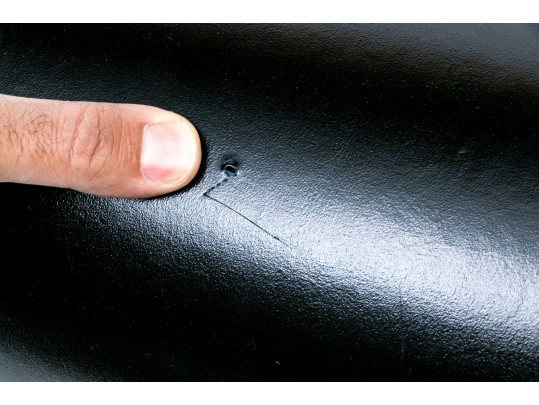 Scully & Scully Tooled Leather Covered Waste Bin By Duk-It