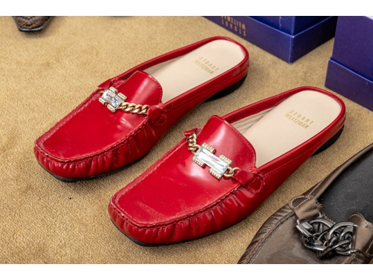 Group Of 11 Pair Of Stuart Weitzman Designer Women's Pre-Owned Footwear - Size 7 1/2 & 8