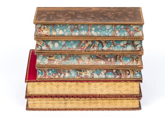 Two Sets Of 19th Century Leatherbound Books
