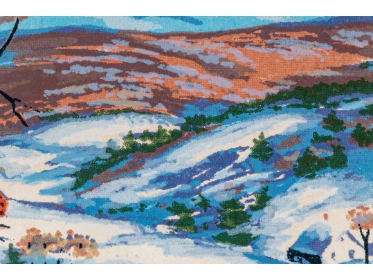 Harry Shokler (Am., 1896-1978) Two Framed Serigraphs, VT Winter Landscapes