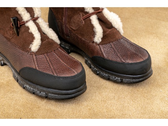 Women's Ralph Lauaren Quintessa Polo Boots - Size 8