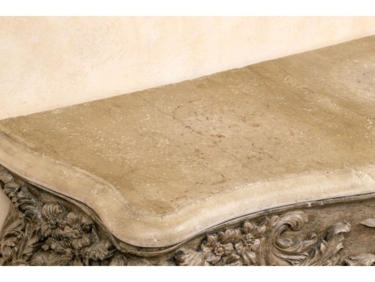 Vintage French Baroque Style Console Table 