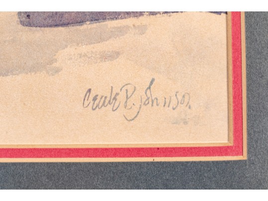 Signed Watercolor Painting, Urban Landscape, As Is