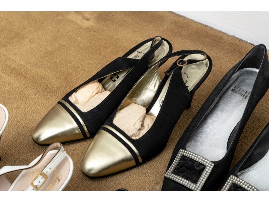 Group Of 12 Pair Of Designer Used And New Shoes - Size 7 1/2 - 8