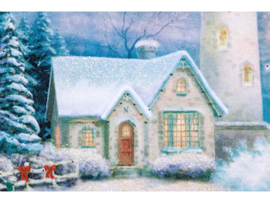 The Bradford Exchange, Thomas Kinkade Illuminated Canvas Print, 