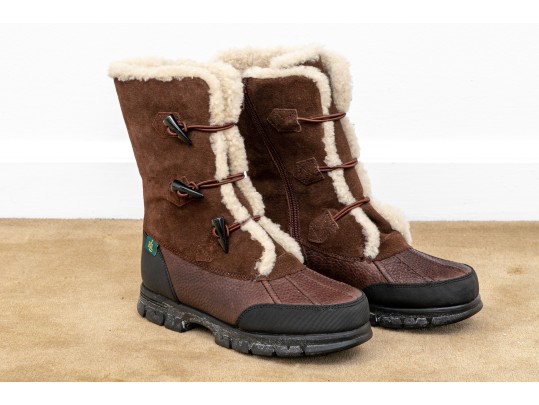 Women's Ralph Lauaren Quintessa Polo Boots - Size 8