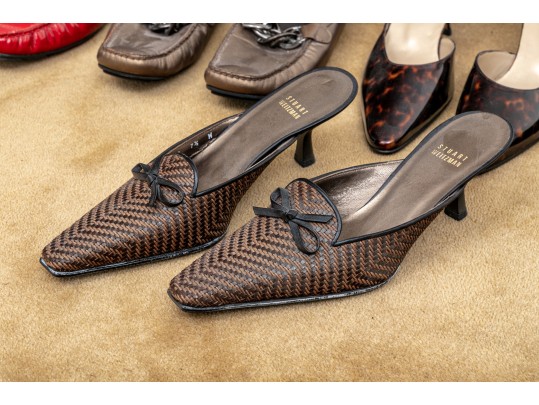 Group Of 11 Pair Of Stuart Weitzman Designer Women's Pre-Owned Footwear - Size 7 1/2 & 8