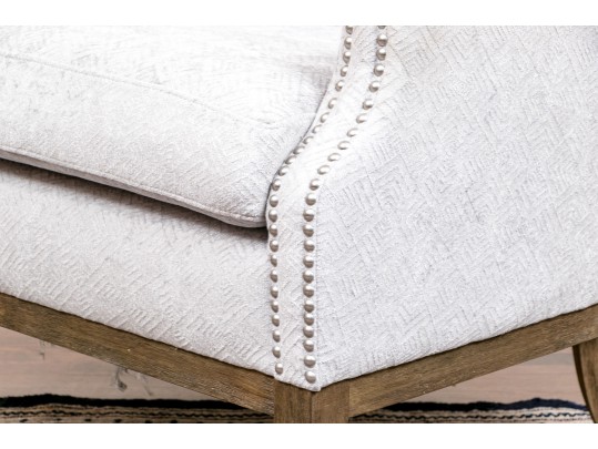 Contemporary Upholstered Wing Chair