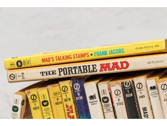 Collection Of Vintage Mad Paperbooks, Approximately 80