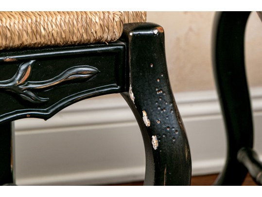 Set Of Six Vintage French Country Style Dining Chairs 