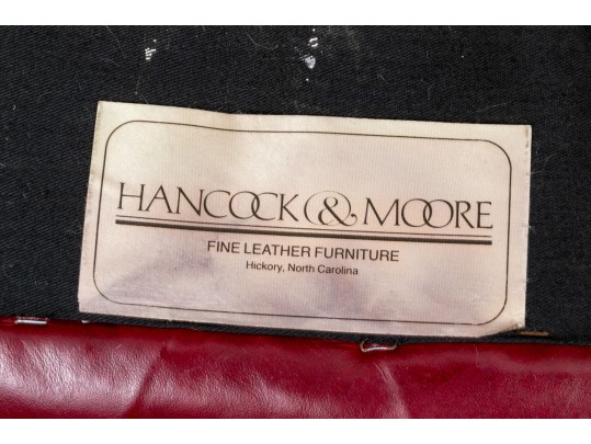 Fine Hancock & Moore Leather Ottoman