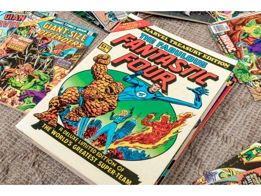 Large Lot Of Vintage Marvel Magazines, Approximately 55 Plus