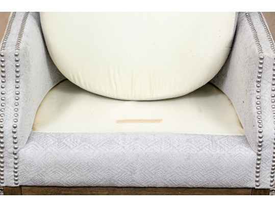 Contemporary Upholstered Wing Chair