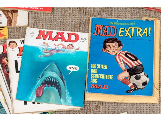 Massive Collection Of Vintage Mad Magazine Comic Books, In Excess Of 80 Magazines