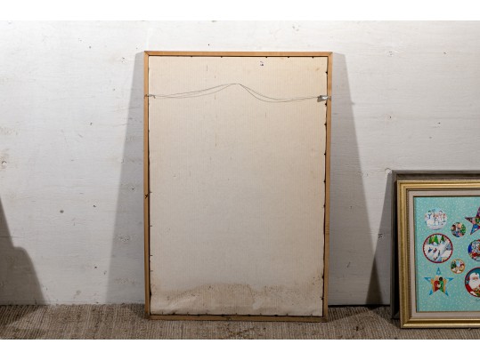 Framed Vintage Van Gogh Kroller-Muller Museum Poster, Cafe Terrace At Night